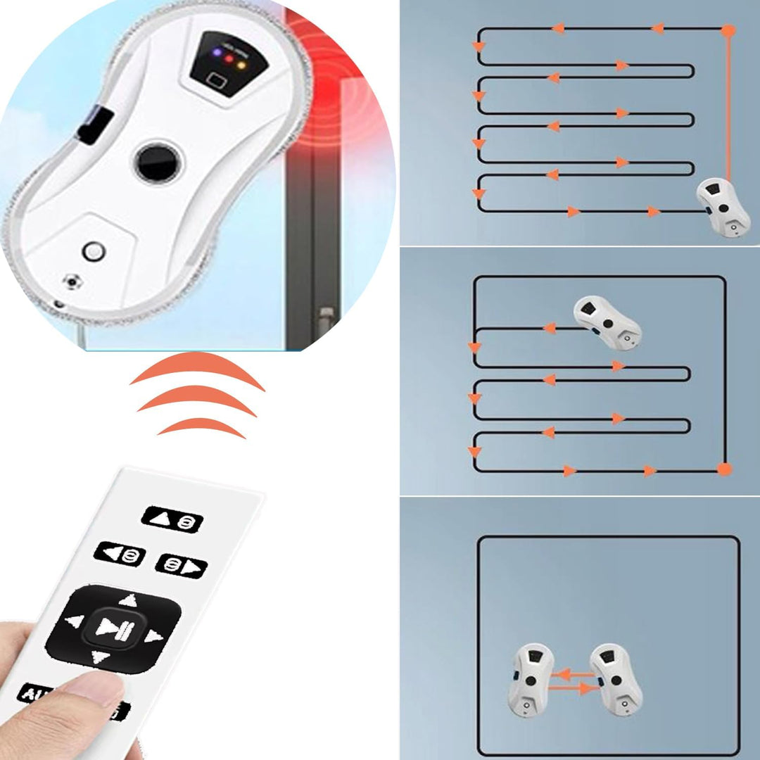 Hooha Fensterputzroboter 5600Pa Elektrischer Fensterreiniger/Marmor&Fliesenwand Reinigungsroboter mi