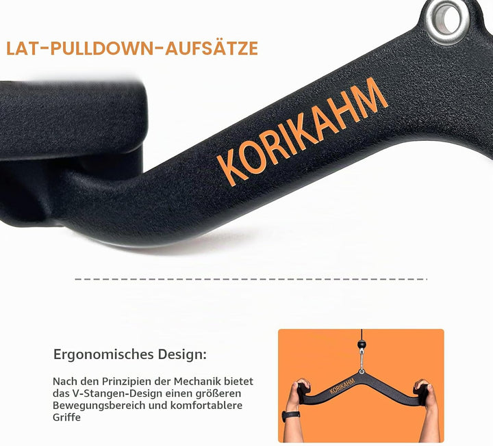 Ergonomic Design Lat Pull down Bar Grip Handle, Lat Pulldown Attachments, Strength Trainer for Athle