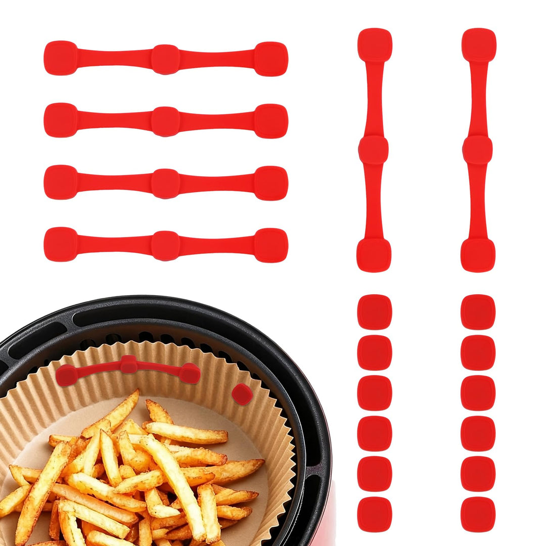 18 Pcs Magnete für Airfryer Backpapier,BPA-frei Zubehör für Heissluftfritteuse Verhindert Verrutsche