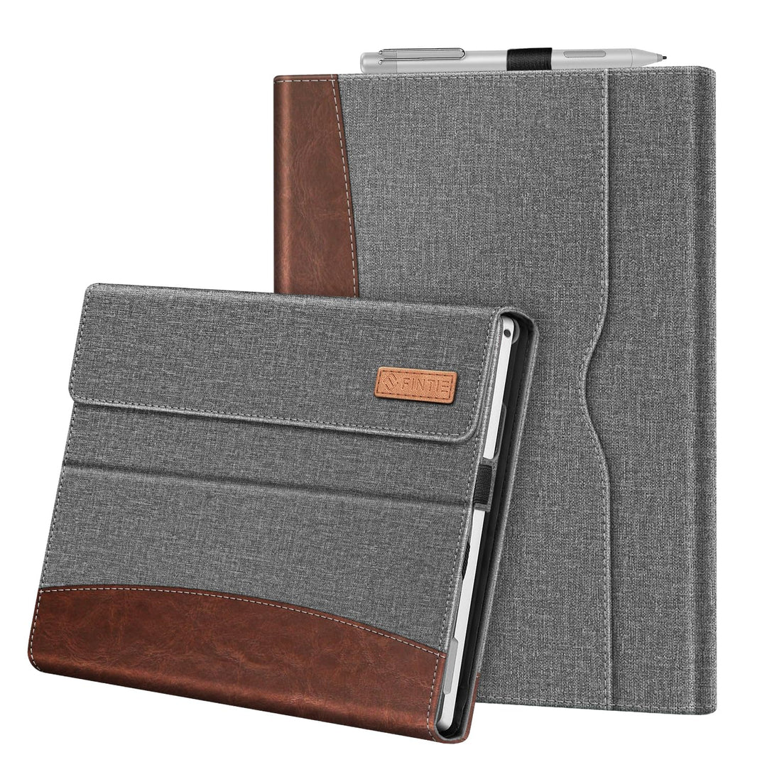 Fintie Hülle für Microsoft Surface Pro 7+ / 7/6 / 5/4 / 3 - Multi-Sichtwinkel Kunstleder Tasche Schu