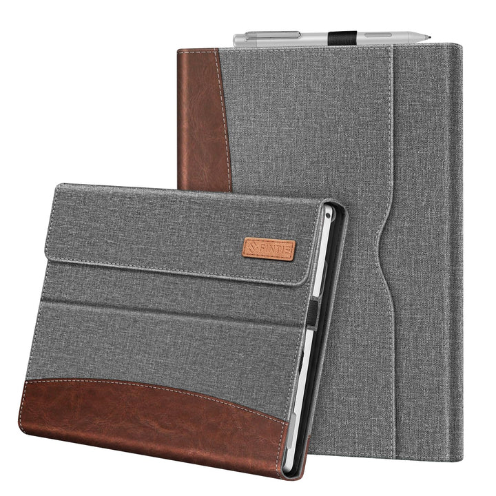 Fintie Hülle für Microsoft Surface Pro 7+ / 7/6 / 5/4 / 3 - Multi-Sichtwinkel Kunstleder Tasche Schu