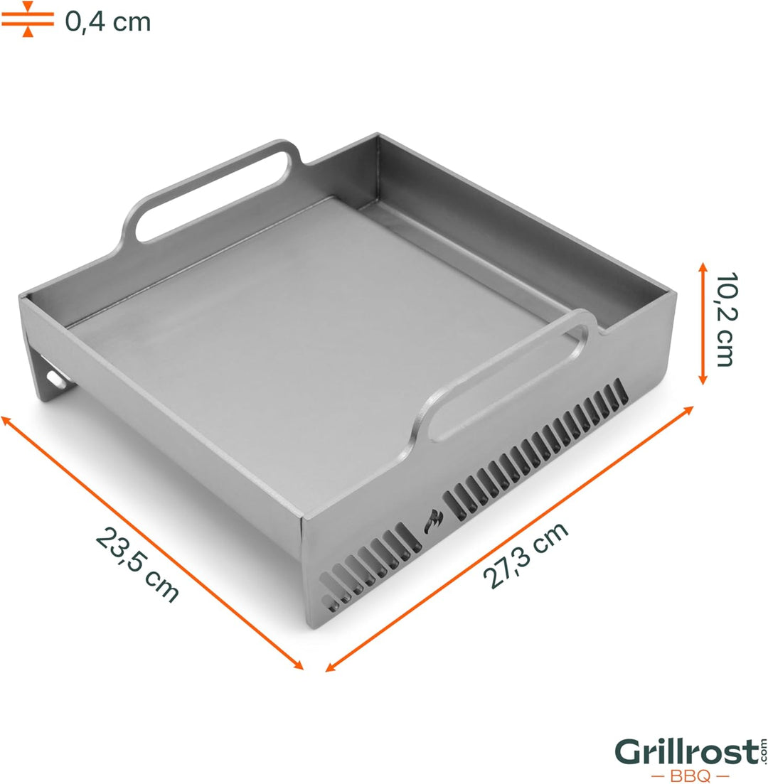 Grillrost.com Das Original Sizzle Plancha Weber und Napoleon - passend für Seitenbrenner und Sizzle