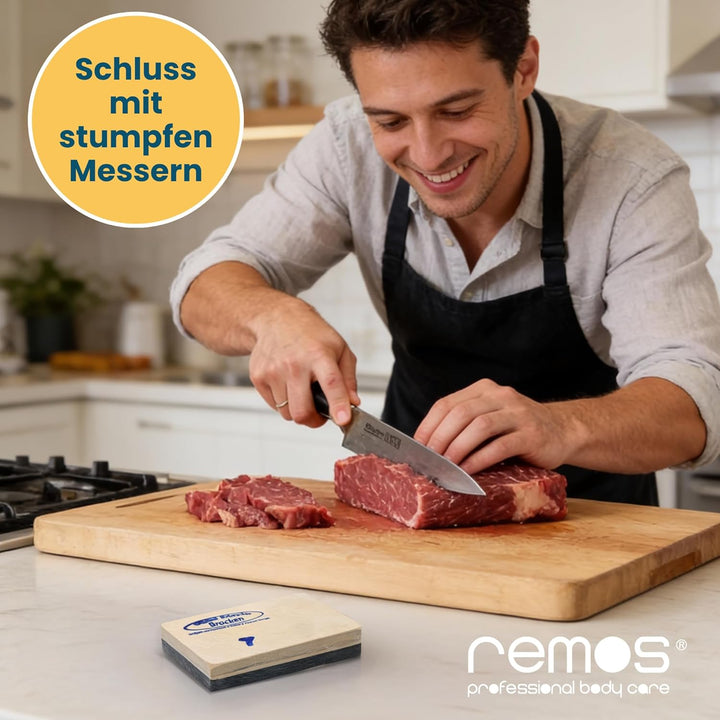 REMOS Gelber Belgischer Brocken Schleifstein - Nr. 7 Grösse 48-58 cm²