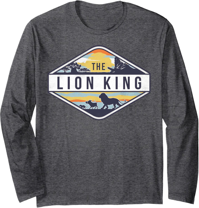 Disney The Lion King Simba Timon Pumba Land And Sunset Langarmshirt