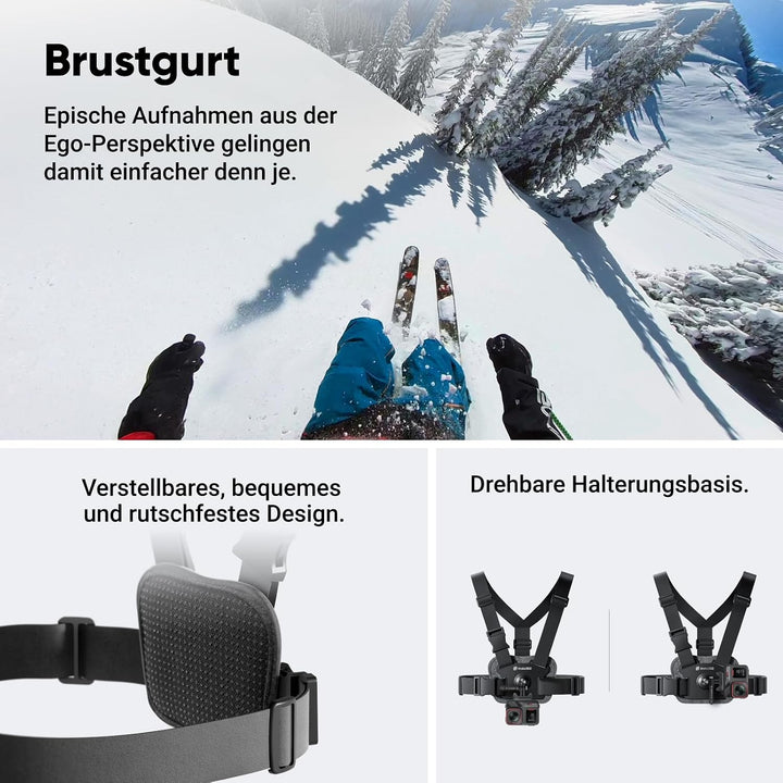 Insta360 Ace Pro 2 Winter Bundle - 8K wasserdichte Actionkamera mit Leica entwickelt, 1/1,3" Sensor,