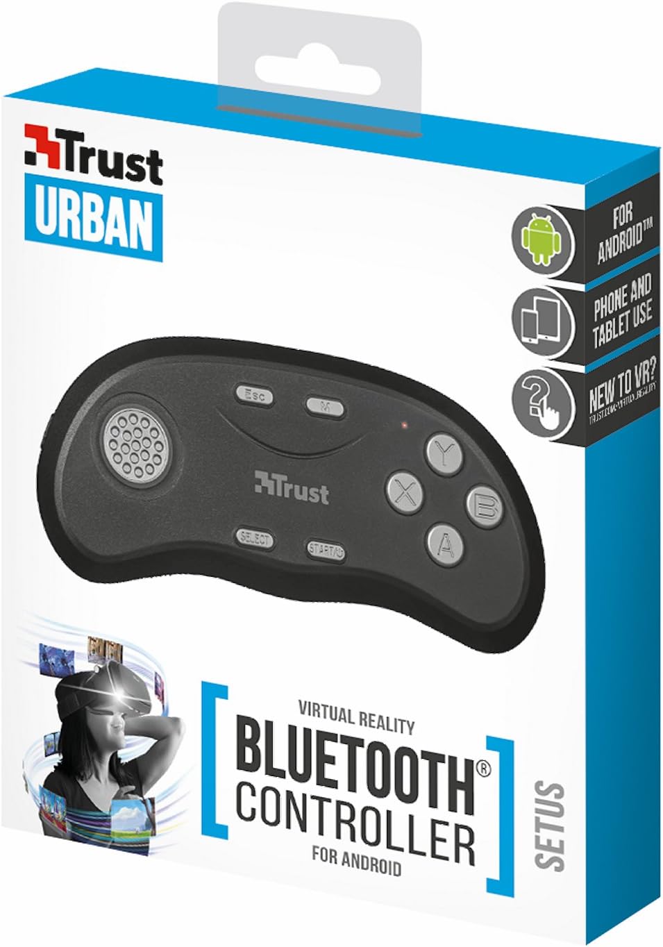 Trust Urban 21970 Bluetooth-Steuerung für Virtual Reality-Apps schwarz