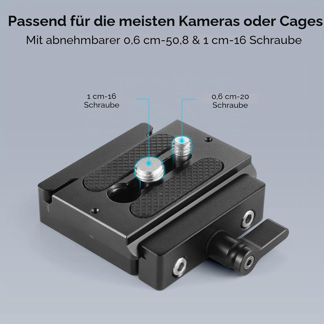 SMALLRIG Schnelle Veröffentlichung Klemme und Platte, Baseplate für Arca Standard - 2280