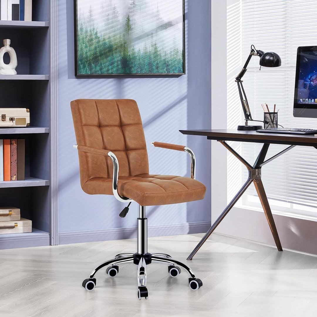 Yaheetech Bürostuhl ergonomischer Schreibtischstuhl Drehstuhl Drehocker Arbeitshocker mit abnehmbare