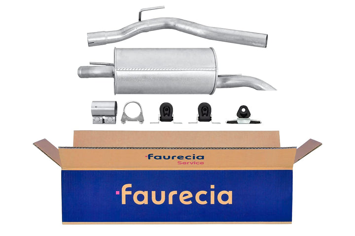 HELLA 8LD 366 036-591 Endschalldämpfer - Easy2Fit® Kit - hinten - zweiteilig - Set mit Anbauteilen