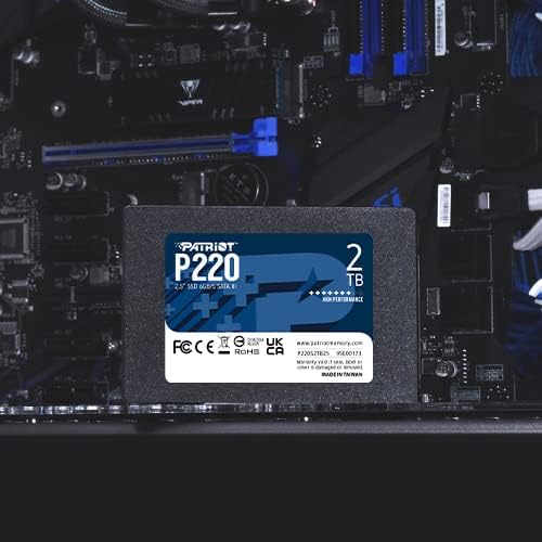 Patriot Memory P220 Internes Solid State Drive 2TB SSD SATA 3 2,5 Zoll