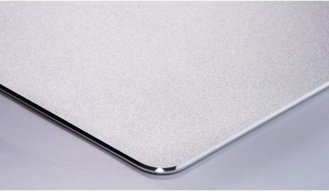 Hama Metall Mousepad (aus Aluminium, elegante Alu Mausunterlage für Laser-/optische Maus, rutschfest
