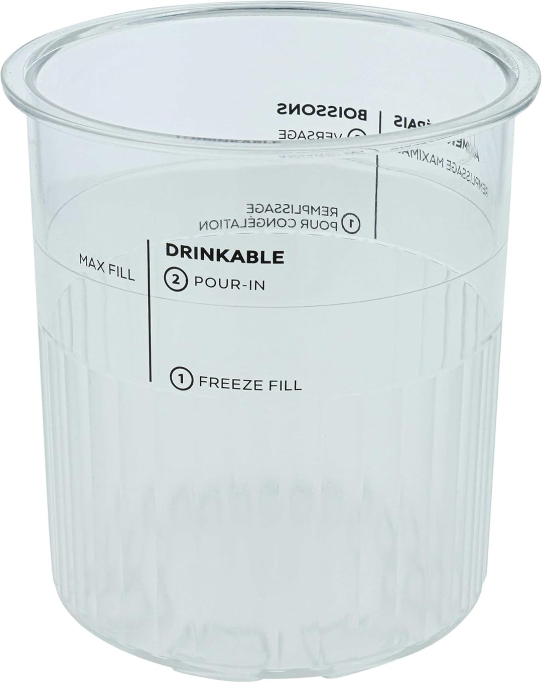 vhbw 4x 680 ml Behälter kompatibel mit Ninja CREAMI NC501, NC500 Eismaschine - Becher mit Deckel, BP