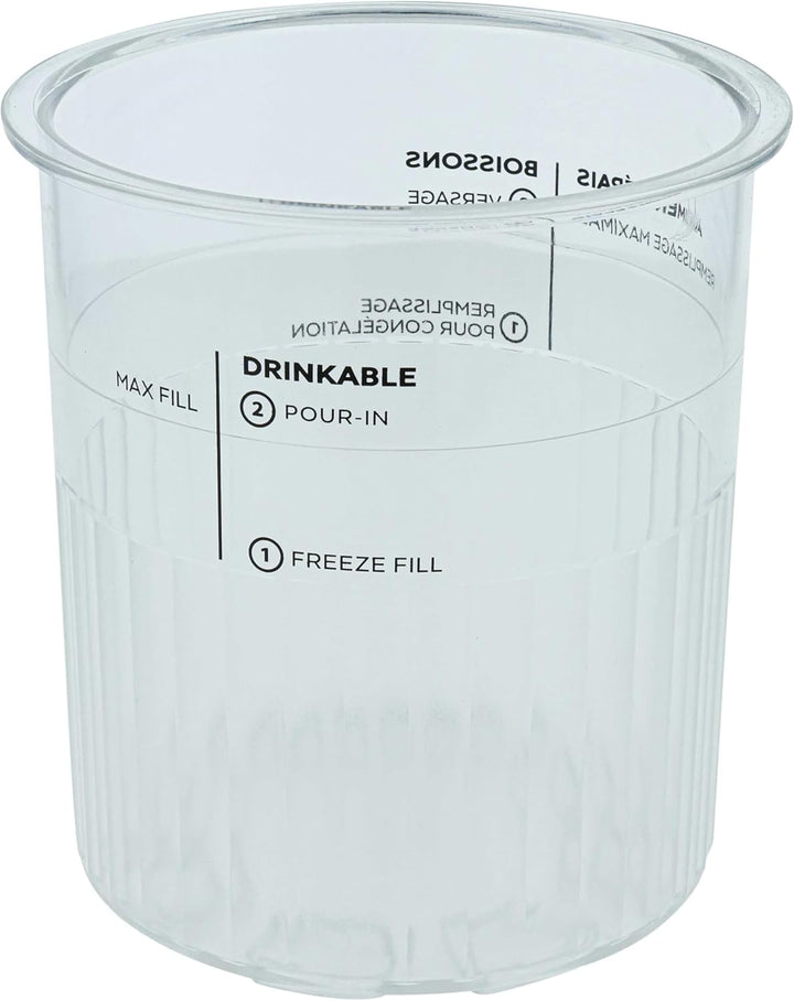 vhbw 4x 680 ml Behälter kompatibel mit Ninja CREAMI NC501, NC500 Eismaschine - Becher mit Deckel, BP