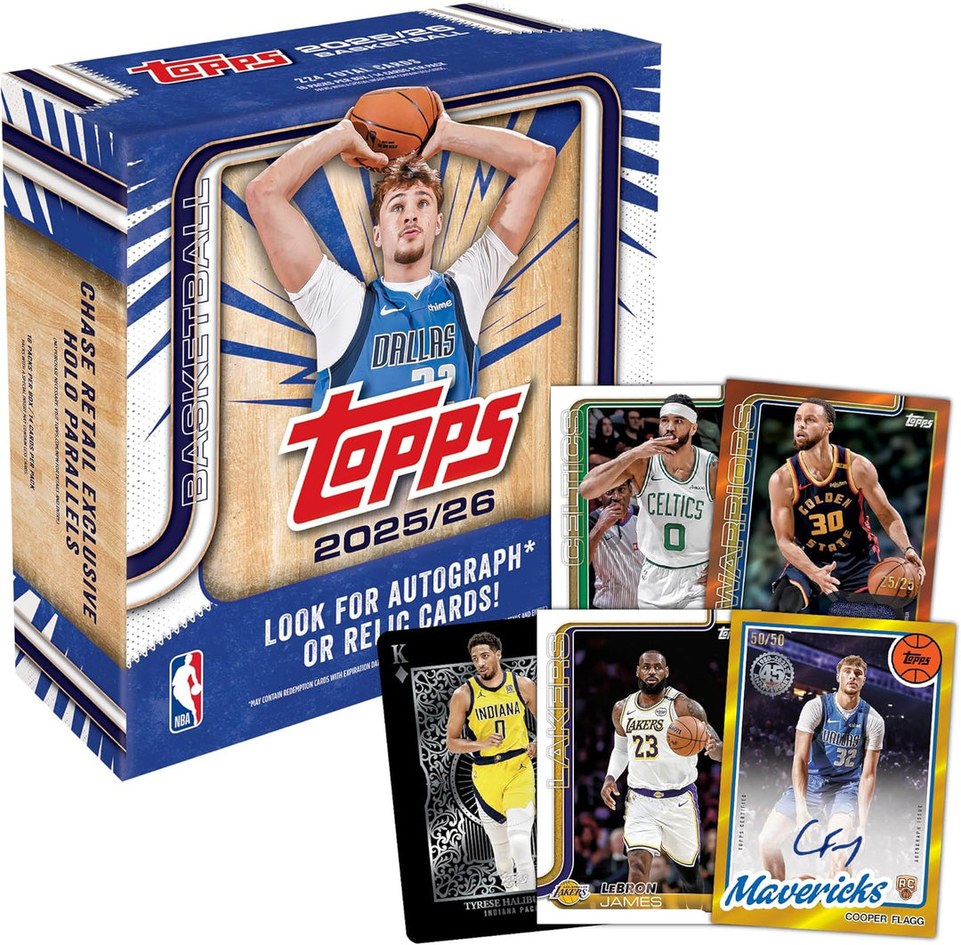 2025-26 Topps Basketball – Fabrikversiegelt – Mega-Box