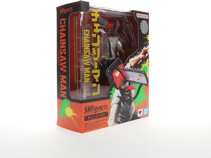 BANDAI TAMASHII NATIONS Chainsaw Man - Chainsaw Man - Figurine S.H. Figuarts 15cm Kettensäge Mann, K