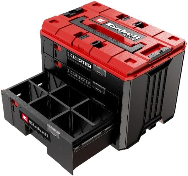 Original Einhell E-Case Schubladenkoffer (Einhell E-Case System, 41,5 x 25 x 28 cm, max. 60 kg Nutzl