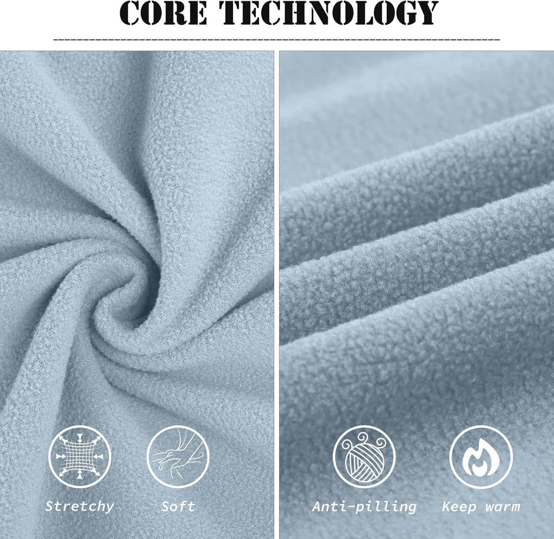 33,000ft Damen Fleece Pullover mit Halbreissverschluss Fleeceshirt Winter Warm Ski-Pullover Microfle