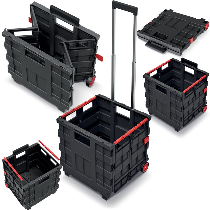 Einkaufstrolley Transportwagen klappbar Werkzeugkoffer Koffer Plattformwagen Transportbox Einkaufsko