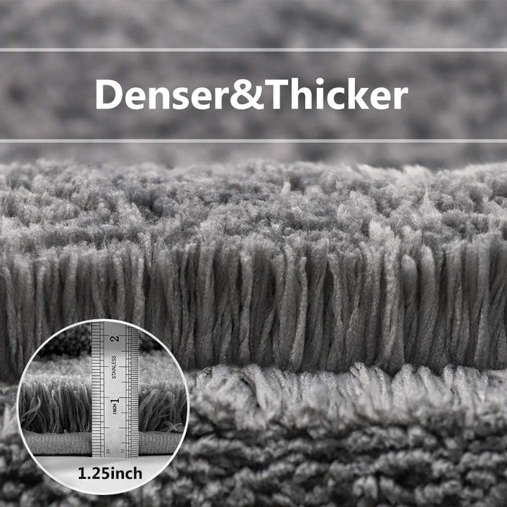 Badematte Rutschfest Badteppich Extra Lange Verdickt Badezimmerteppich Weich Badeteppich Flauschige