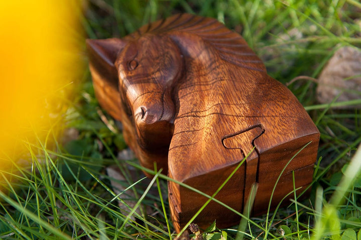 Windalf Geschenkdose Schmuckdose SLEIPNIR 10.5 cm Glücks Pferd Geschenkbox Celtic Schmuck Kästchen H