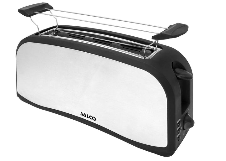 Salco Langschlitz-Toaster MT-1000, automatische Endabschaltung, Stopptaste, Aufwärmtaste, Krümelschu