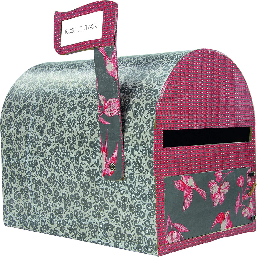Décopatch EV001O Briefkasten (aus Pappmaché zum Verzieren und Personalisieren, 29 x 19 x 23 cm) 1 St