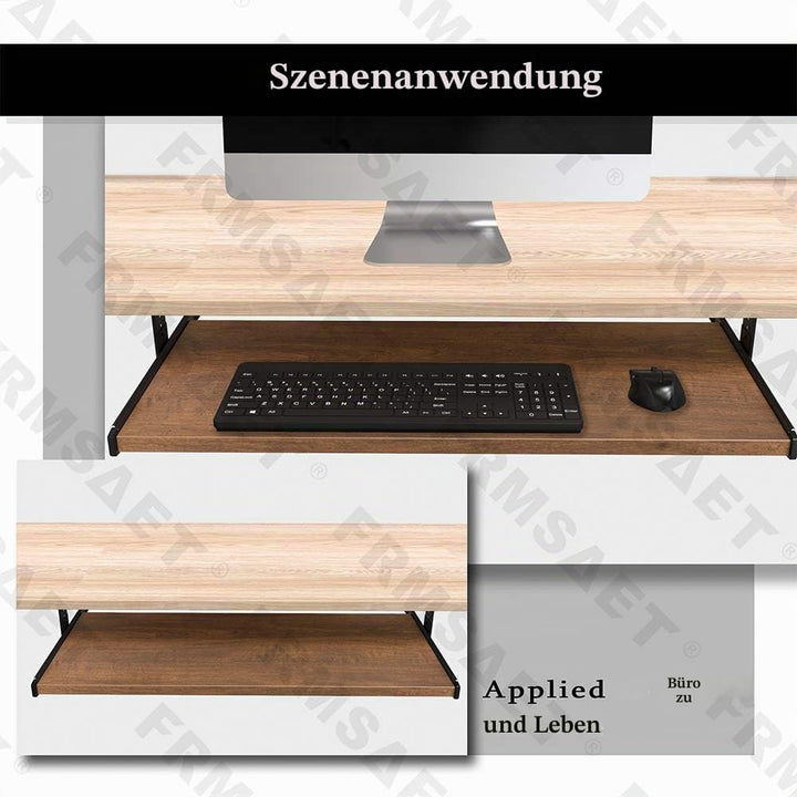 FRMSAET Möbelzubehör Büroproduktanzüge Hardware 53 cm / 60 cm / 76 cm Tastatur Schubladenfach Holzha
