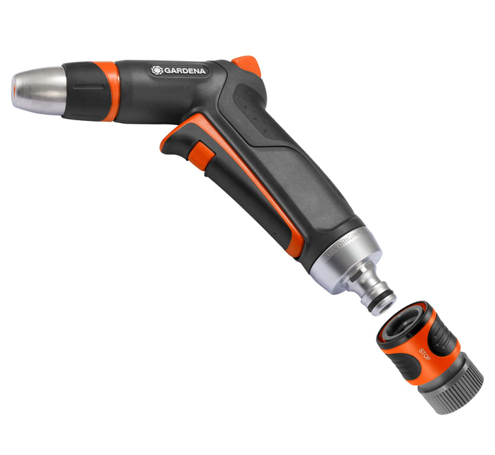 Gardena Metalldüse – frostsicher – (Variable Sprühmuster) + Wasserstopp, 3815M-FP Reinigung Metall –