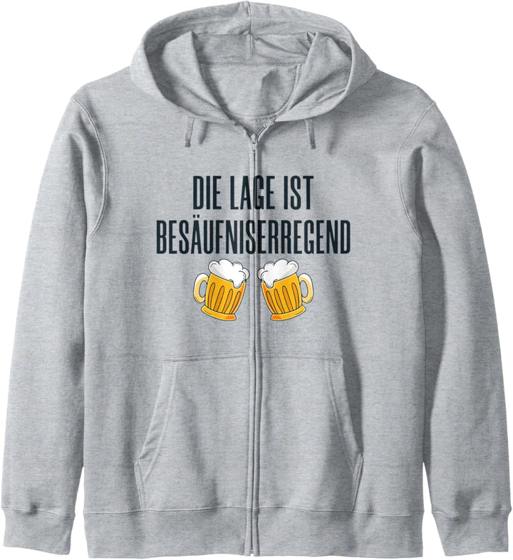 Die Lage ist besäufniserregend Büro Arbeits Kapuzenjacke