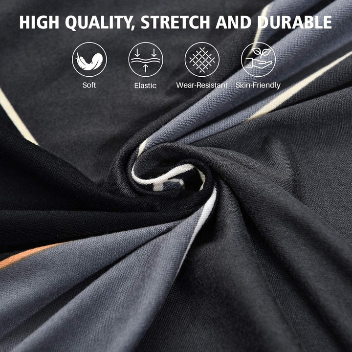 ShowyLive Sofa Überzug Ecksofa L Form Couch Überzug 2er Set Elastische Stretch mit 4 Stück Kissenbez