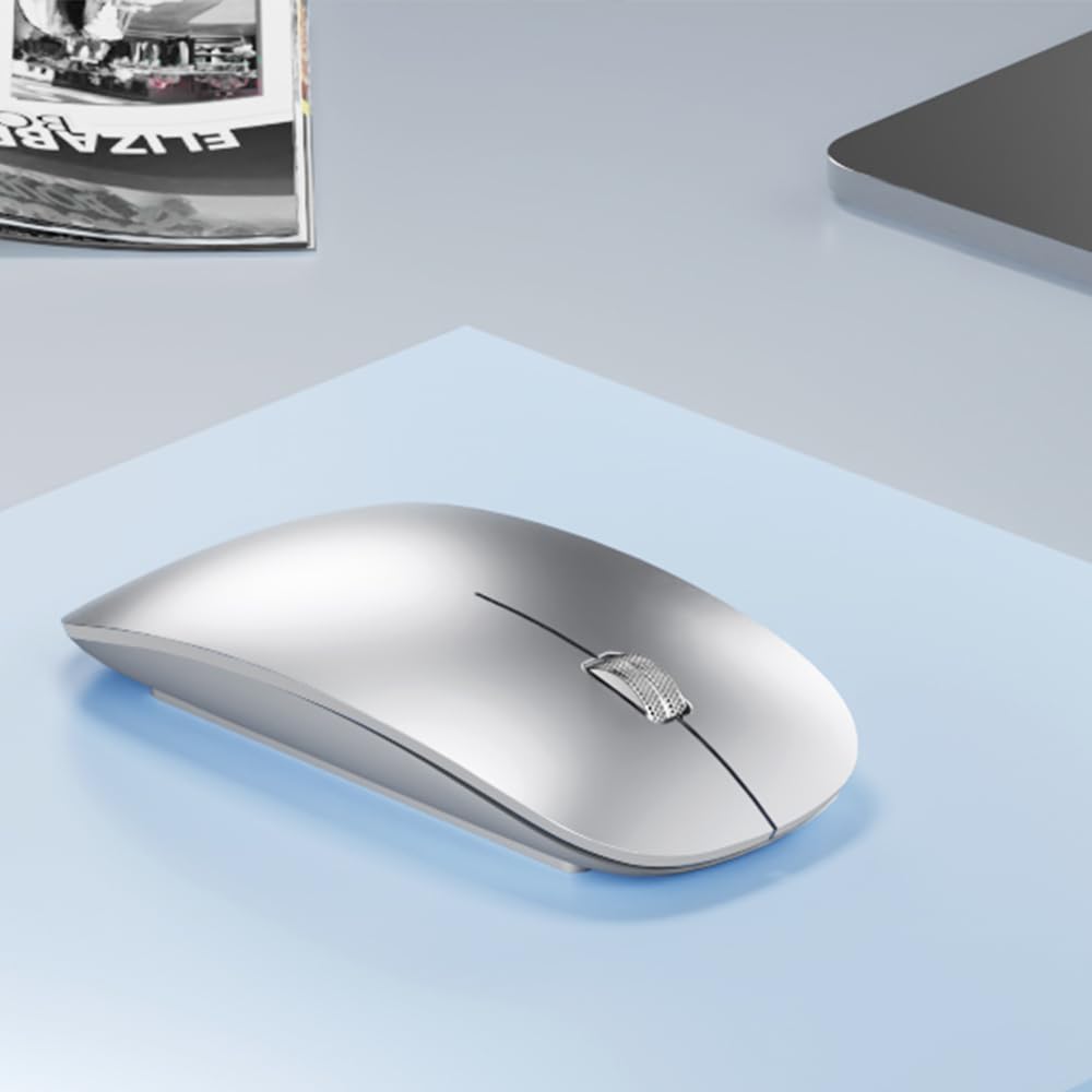 Uiosmuph U30 Bluetooth Maus Kabellose, Wiederaufladbare Leise (BT5.1+ BT5.1+ USB) Funkmaus Laptop Wi
