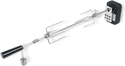 MOESTA-BBQ 10093 Smokin' PizzaRing Rotisserie-Set – Elektrischer Spiessdreher für Kugelgrill mit 57
