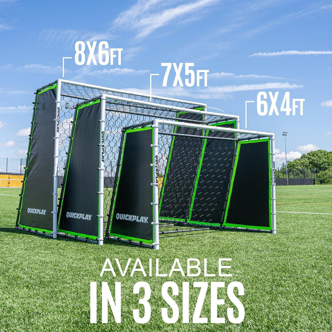 QUICKPLAY Tekkers GS Trainer 3-in-1: Rebounder und 7x5' Tor für kraftvolles Üben Grosses, ultrarespo
