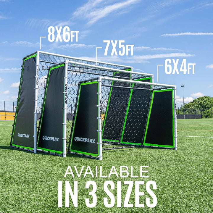 QUICKPLAY Tekkers GS Trainer 3-in-1: Rebounder und 7x5' Tor für kraftvolles Üben Grosses, ultrarespo