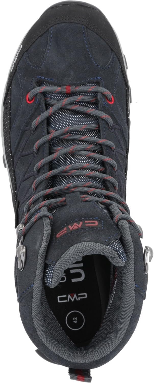 CMP Herren Rigel Mid Shoe Wp Trekking-& Wanderstiefel 39 EU Asphalt Syrah, 39 EU Asphalt Syrah