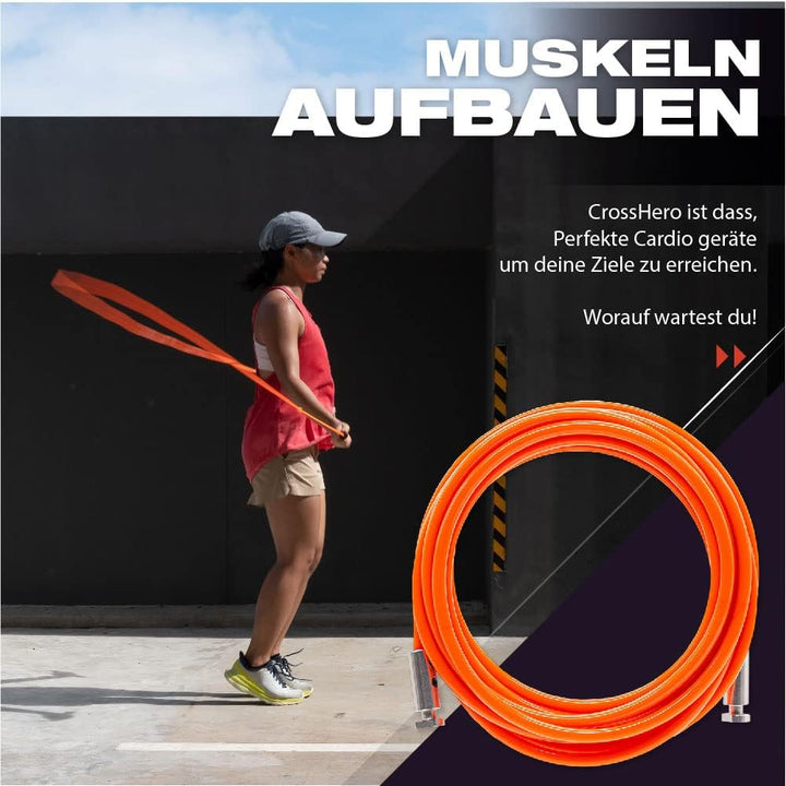 4athletics Premium Springseil Lightweight Set Springseil zum Ganzkörpertraining S - Bis Grösse 169 C