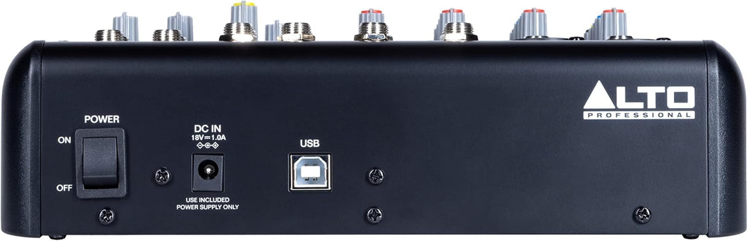 Alto TrueMix 600 Audio Mixer mit 2 XLR-Mikrofoneingängen, USB Audio Interface und Bluetooth für Podc