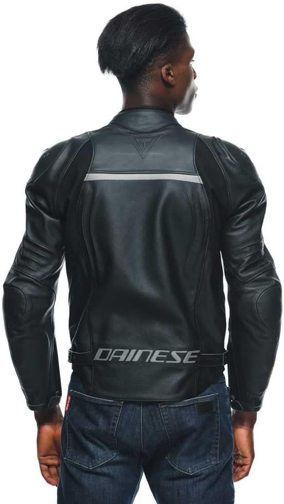 Dainese Racing 4 Motorrad Lederjacke 50 BLACK/BLACK, 50 BLACK/BLACK