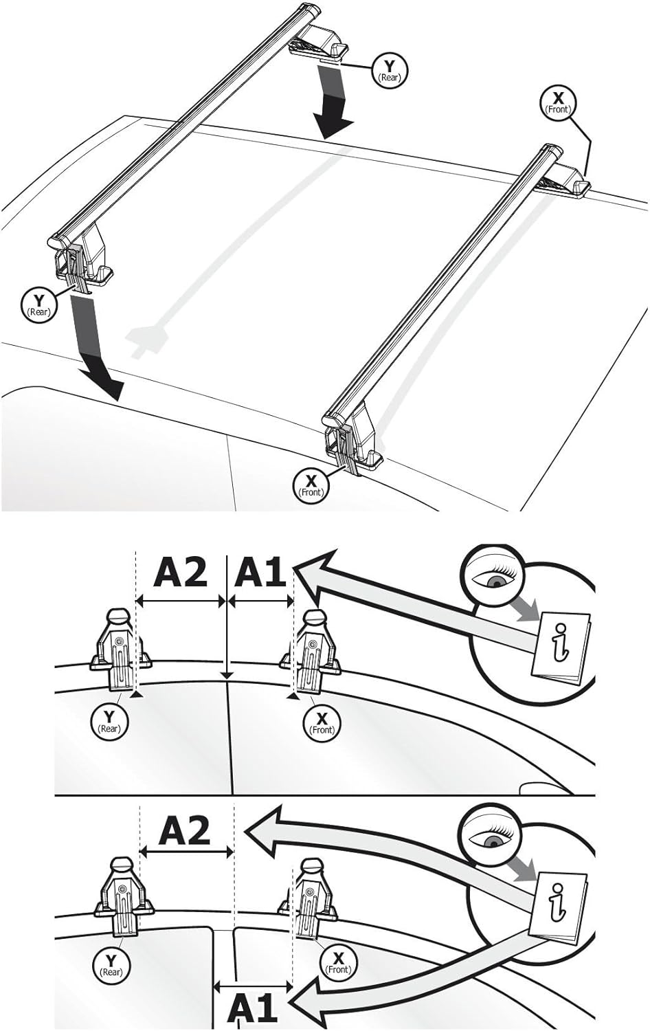 Menabo Dachträger Tema Peugeot 208 (Schrägheck 5 Türer) ab 2015