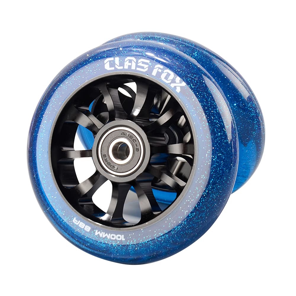 Pro Stunt Scooter Rollen Roller Räder Wheels 100mm EIN Paar mit ABEC-9 Kugellager CNC Metallkern(2 s