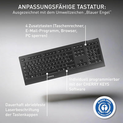 Cherry B.Unlimited 3.0 - Ensemble clavier + souris optique sans fil ( Catégorie : Clavier/Souris en