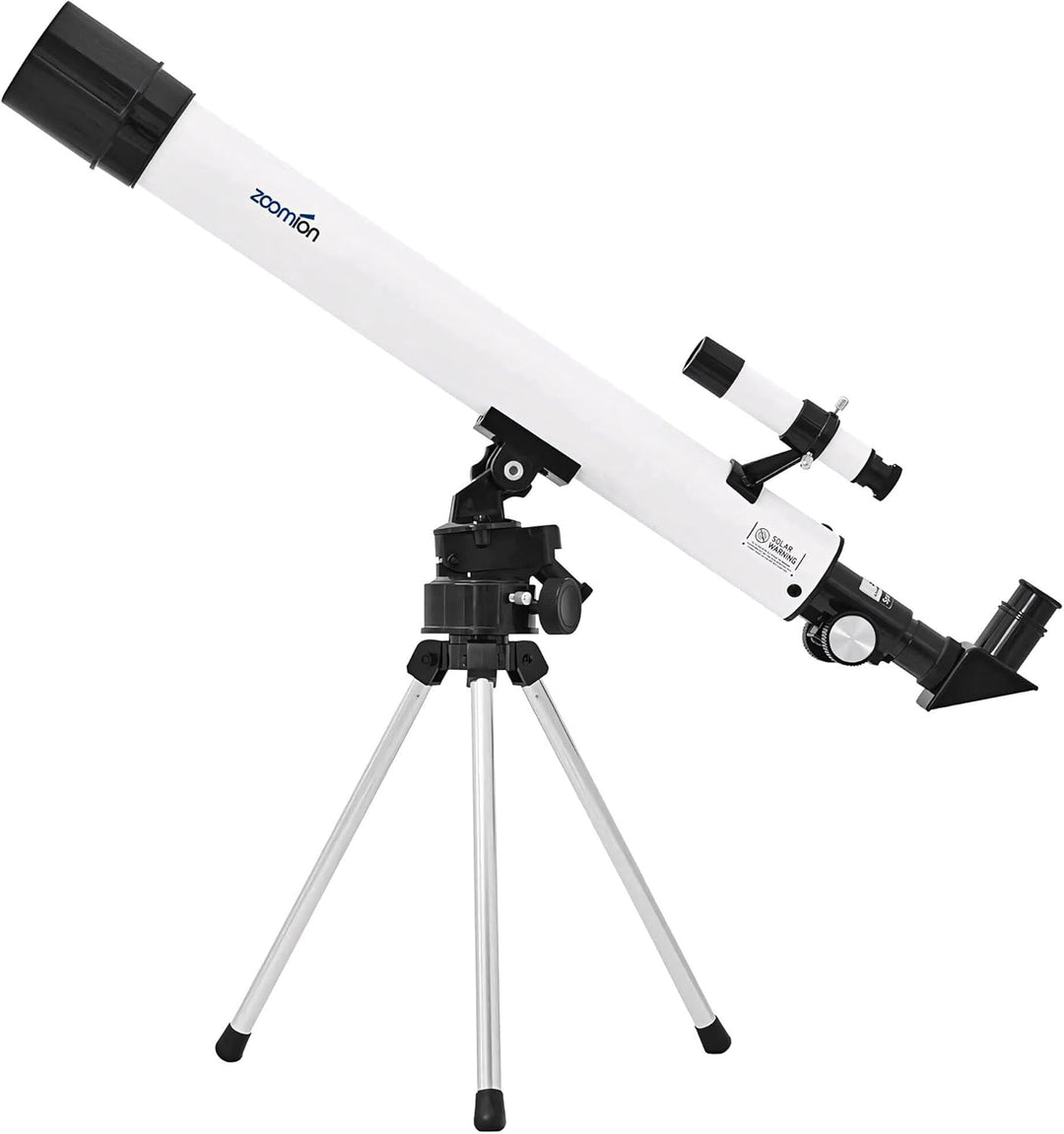 Zoomion Spaceboy 50/500 AZ astronomisches Teleskop Fernrohr für Kinder und Einsteiger Astronomie Set