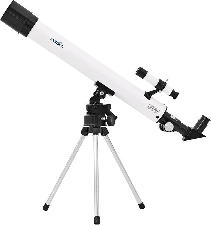 Zoomion Spaceboy 50/500 AZ astronomisches Teleskop Fernrohr für Kinder und Einsteiger Astronomie Set