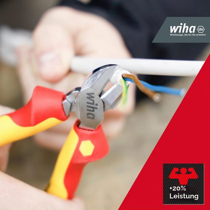 Wiha Werkzeug Set Elektriker 7-teilig I Schraubendreher Set + Seitenschneider in Werkzeugmappe I Gru
