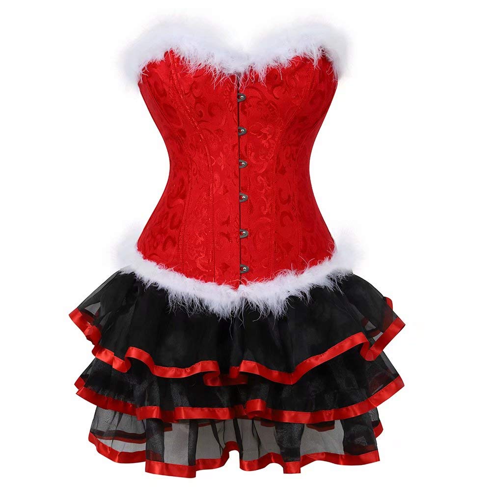 Jutrisujo korsett Weissnachten alter Mann corsage bustier Vollbrust korsagen Damen Grosse Grösse top