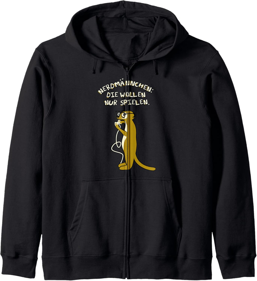 Geek Geschenk-Idee Design Erdmännchen Nerdmännchen Geek Kapuzenjacke