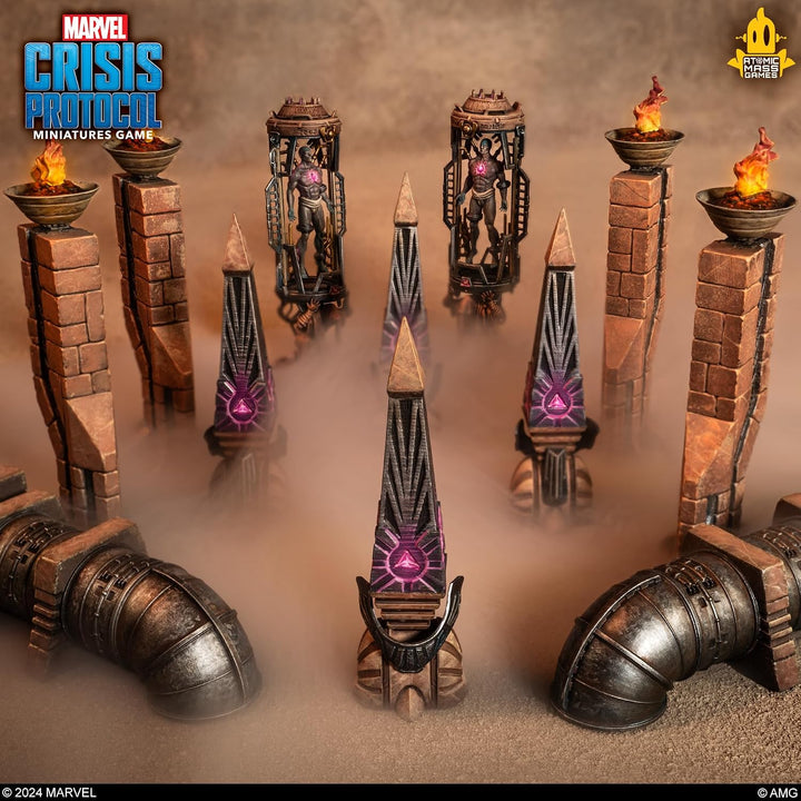 Asmodee, Marvel: Crisis Protocol – Dark Future, Terrain Pack, Tabletop