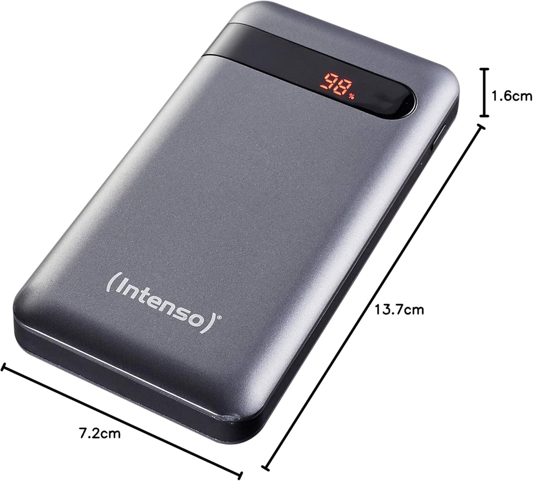 Intenso 7332330 Powerbank PD 10000 - externer Akku mit Power Delivery & Quick Charge 3(10000mAh, gee
