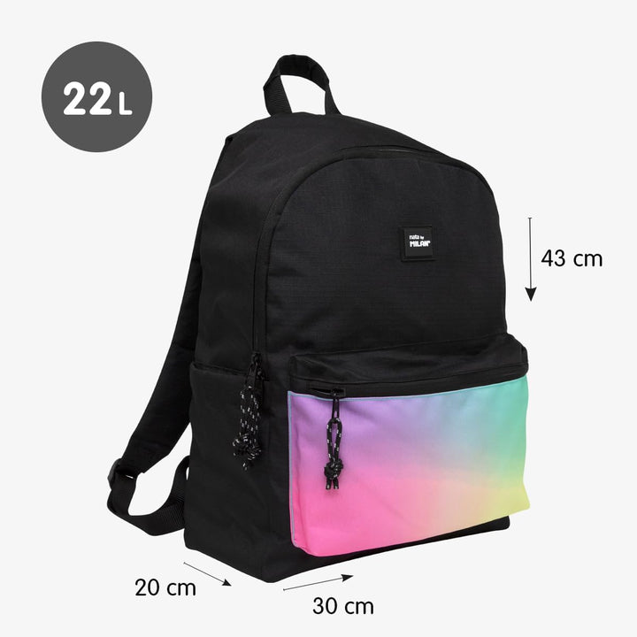Sunset Urbana Klassischer Rucksack, Schwarz MILAN®