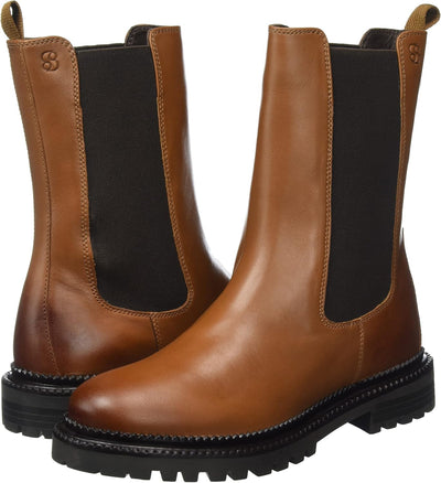 s.Oliver Damen 5-5-25400-29 Chelsea-Stiefel 37 EU Cognac, 37 EU Cognac